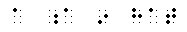 Graphic of simulated braille