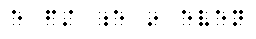 Graphic of simulated braille