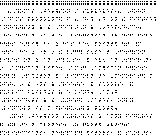 graphic of braille dots