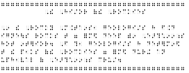 graphic of simulated braille for boxed material