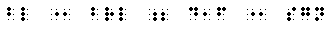 Simulated braille showing ratio and proportion usage